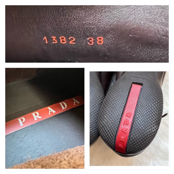 PRADA Logo Chukka Lace Up Leather Boots Loafers - Picture 8 of 9